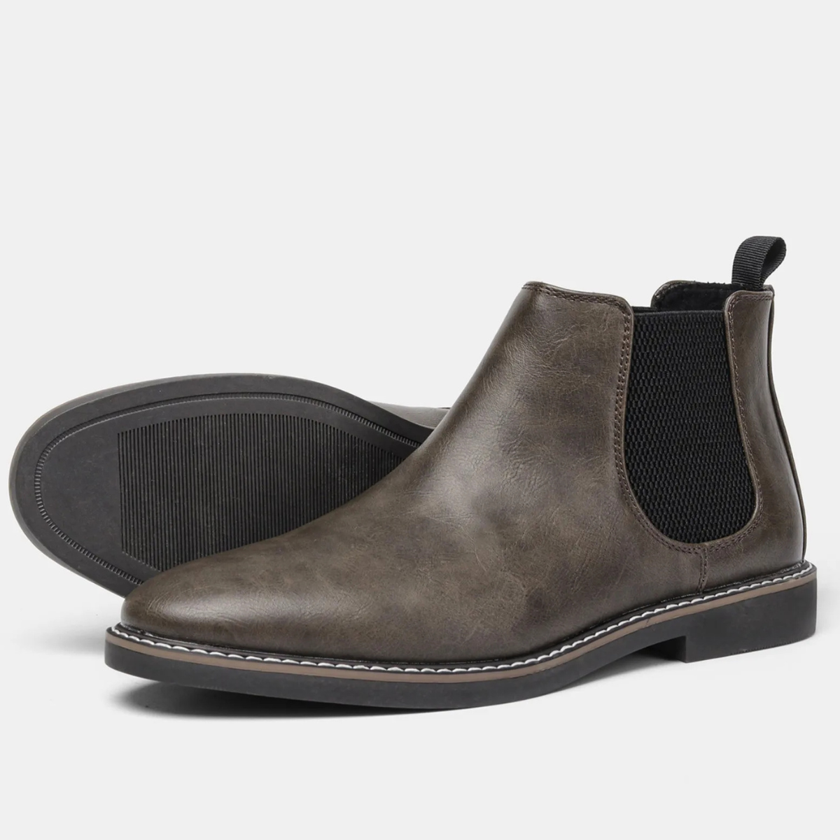 The Anguillara Men’s Retro Chelsea Slip On Leather Boots