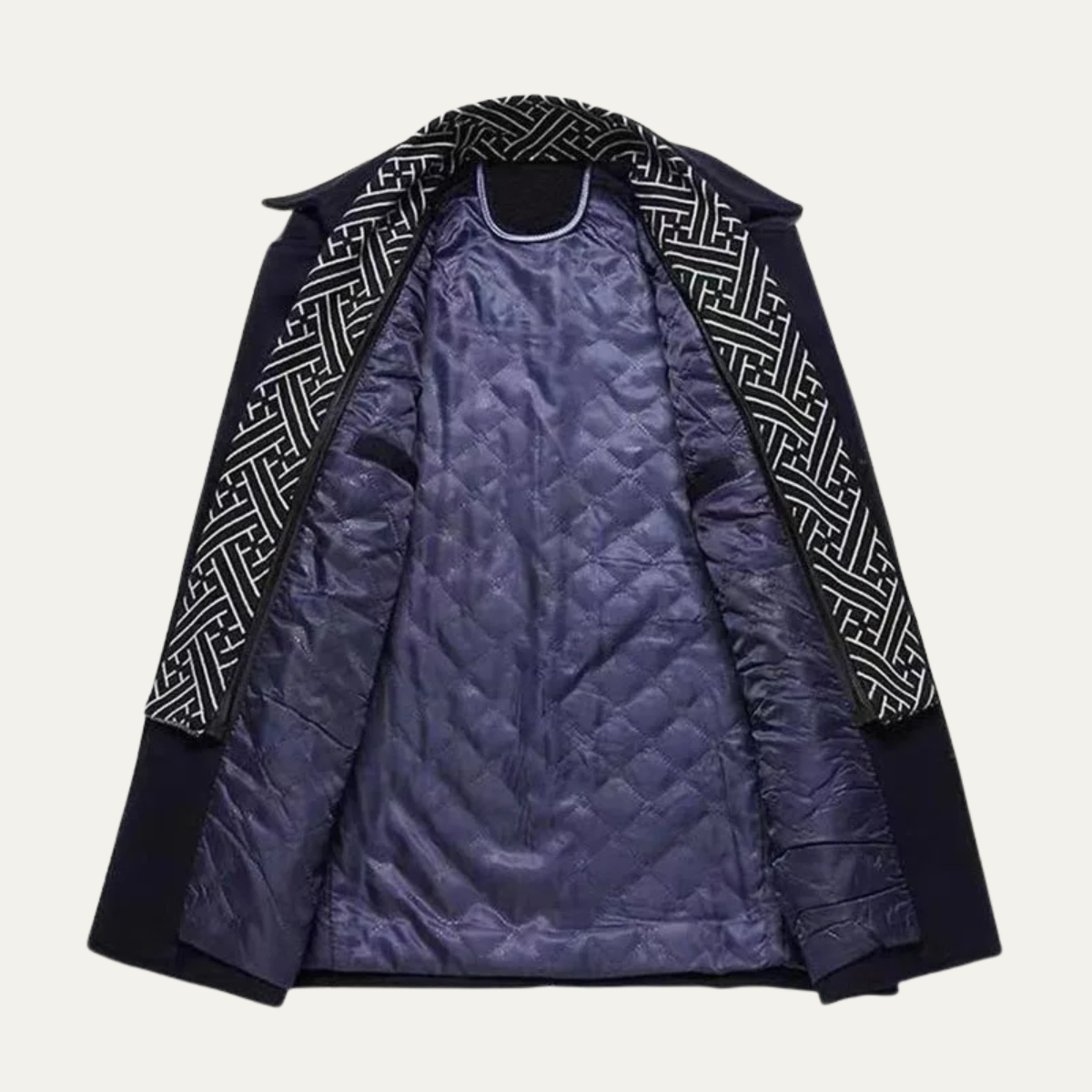 The Avebury Men's Smart Double Breasted Winter Trench Coat