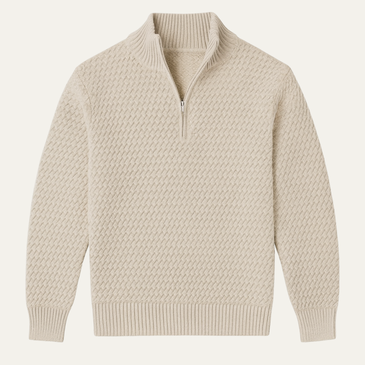The Riviera Men’s Luxury Quarter Zip Knit Jumper