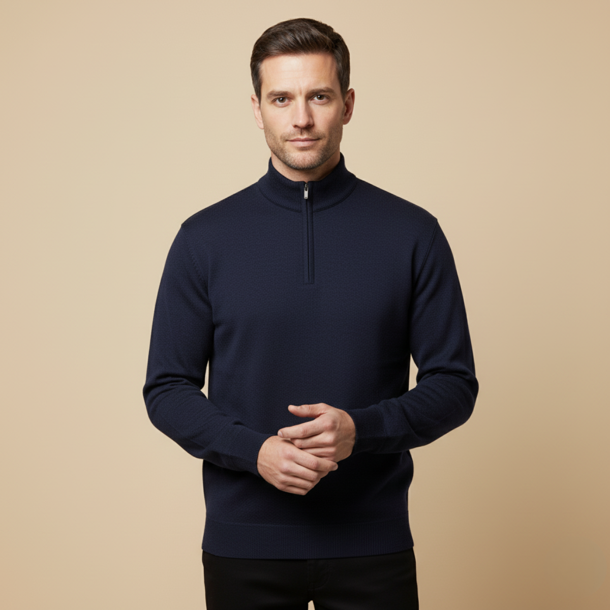 The Warwick Quarter Zip Jumper for Men