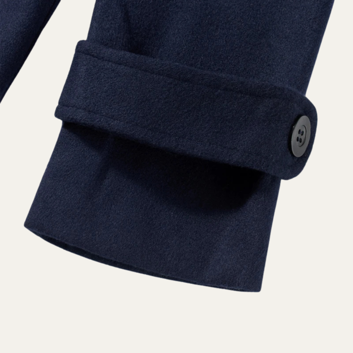 The Durham Men’s Warm Winter Navy Blue Wool Duffle Coat