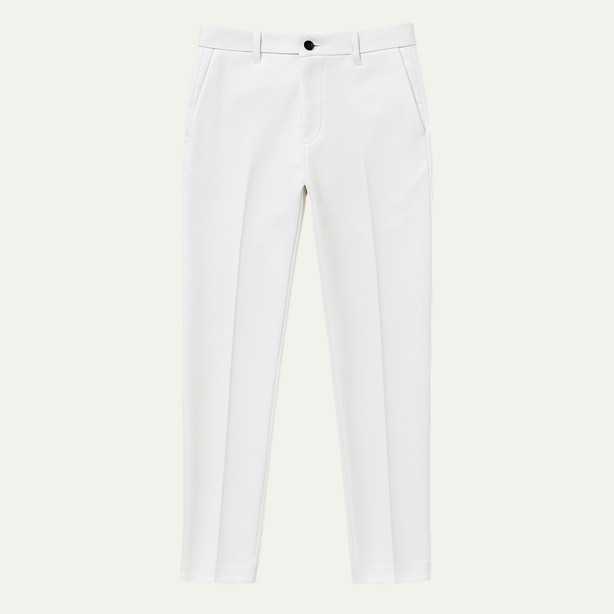 The Santorini Classic Chino Trousers For Men - White