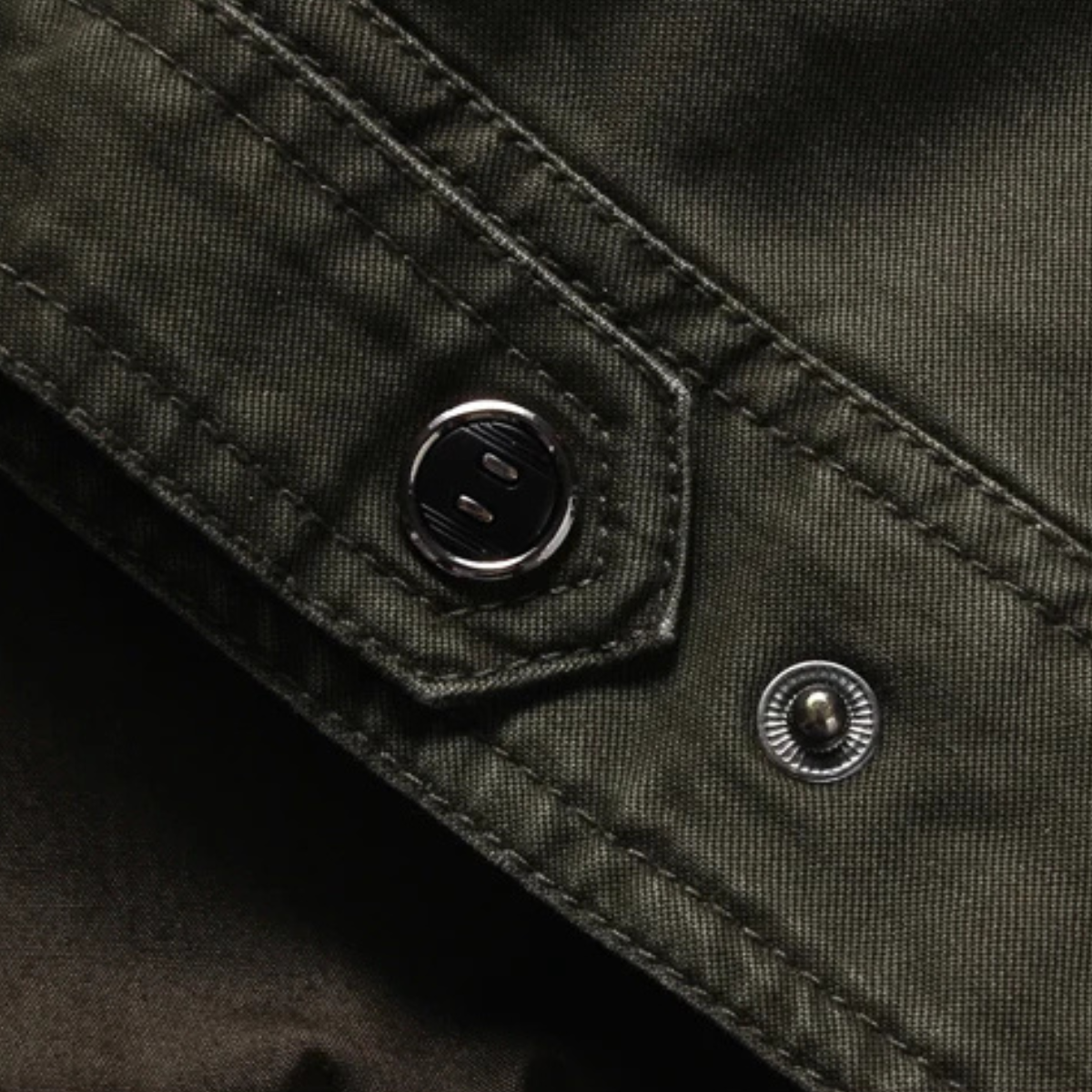 The Capri Men’s Military Collar Stand Cargo Jacket