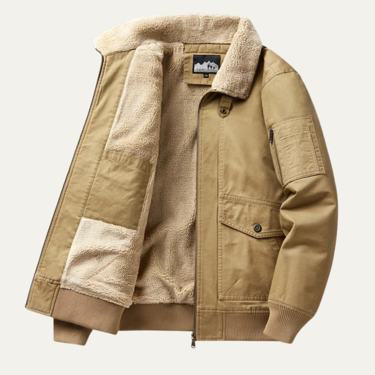 The Ironbridge Men’s Warm Winter Fleece Bomber Jacket