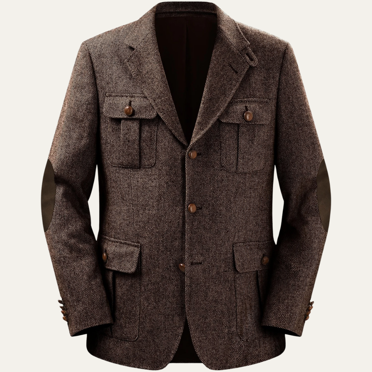 The San Cassiano Men’s Wool Blend Herringbone Tweed Blazer Jacket