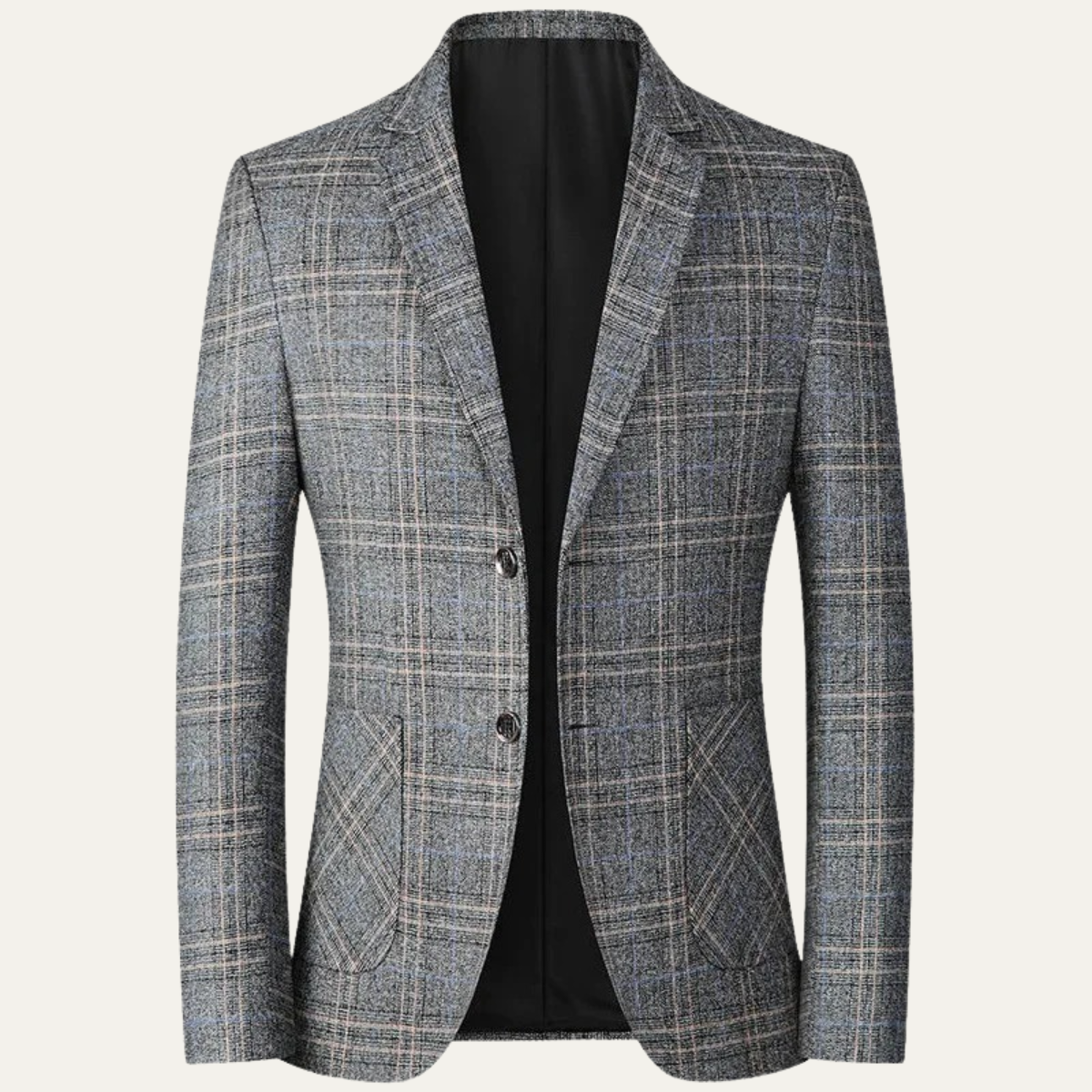 The Sarteano Men’s Classic Checked Slim Fit Plaid Blazer Jacket