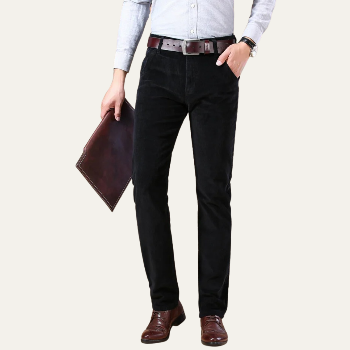 The Bristol Men’s Elegant Classic Corduroy Trousers