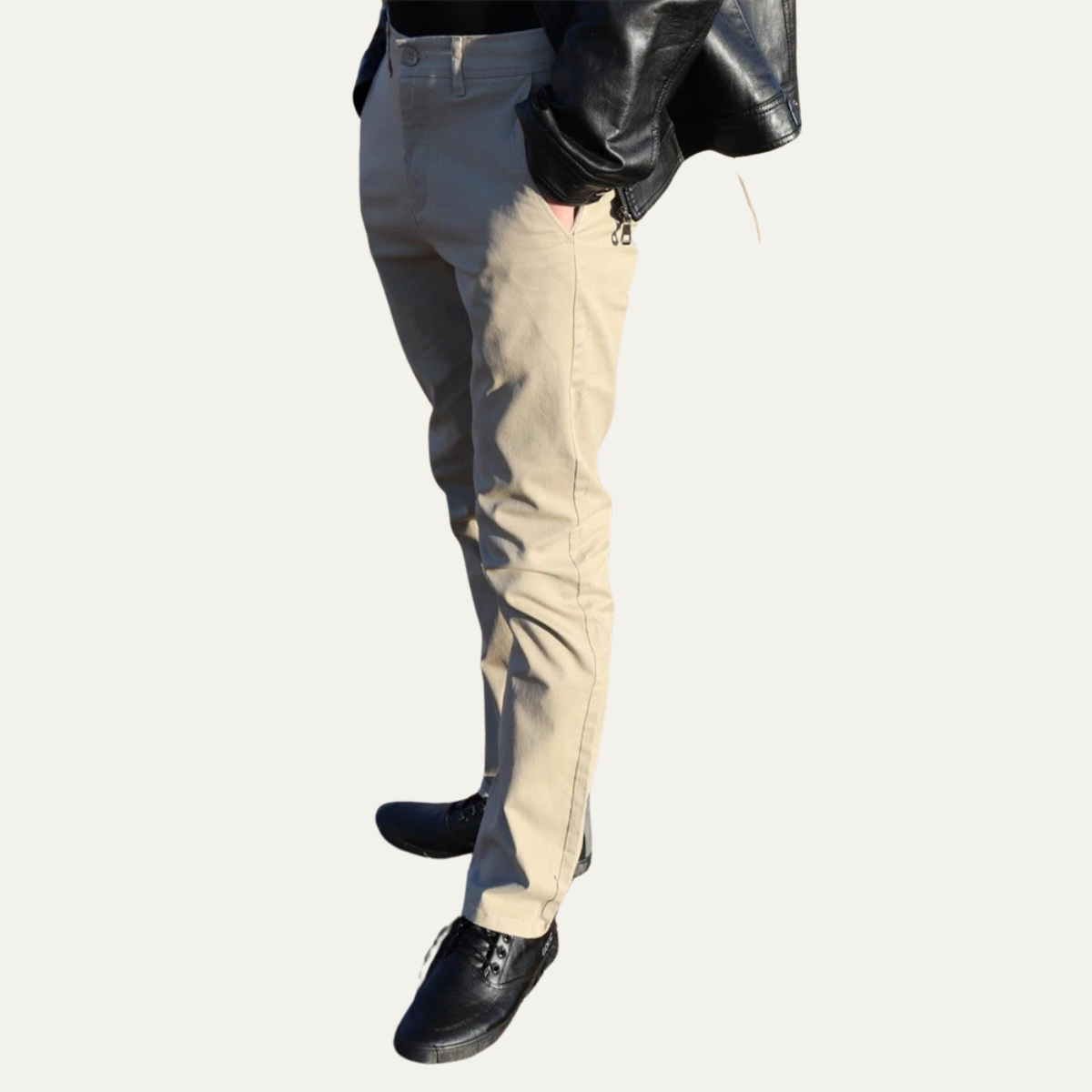 The Aberdeen Men’s Casual Lightweight Slim Fit Business Trousers