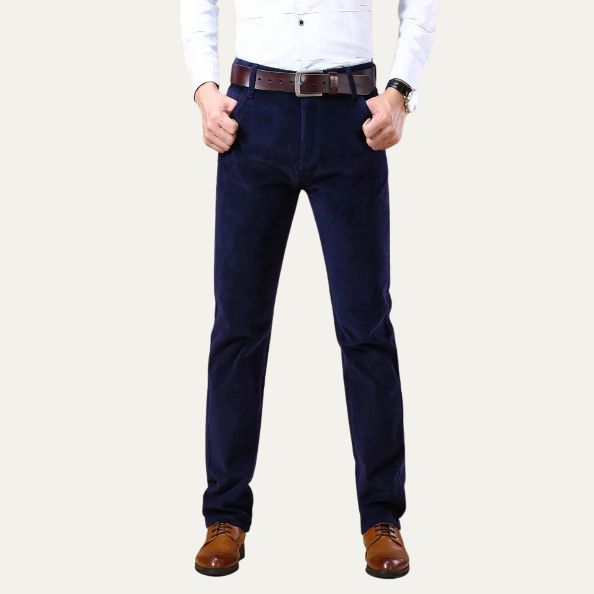 The Bristol Men’s Elegant Classic Corduroy Trousers