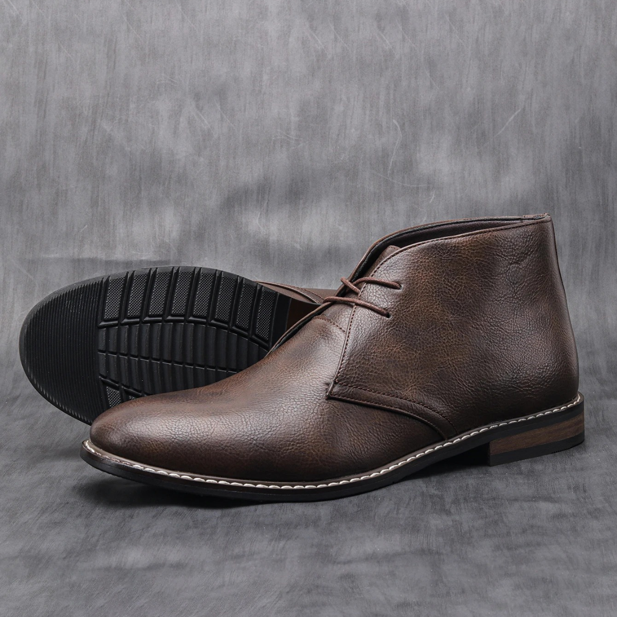 The Wildmere Men’s Vintage Ankle Brown Leather Boots