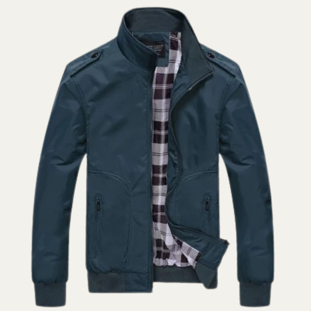 The Firenze Men's Lightweight Stand Collar Bomber Jacket