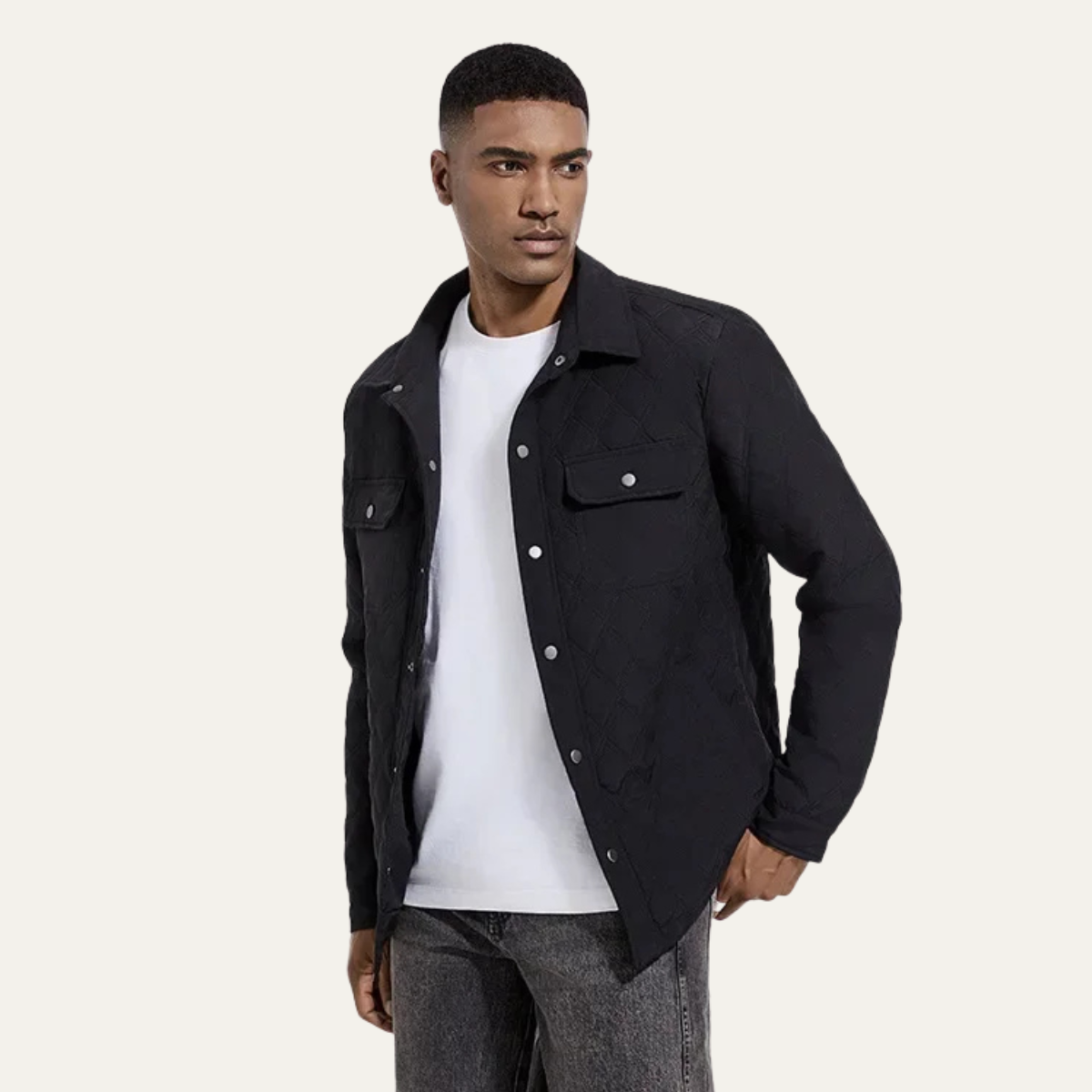 The Trastevere Men's Lightweight Diamond Padded Quilted Jacket