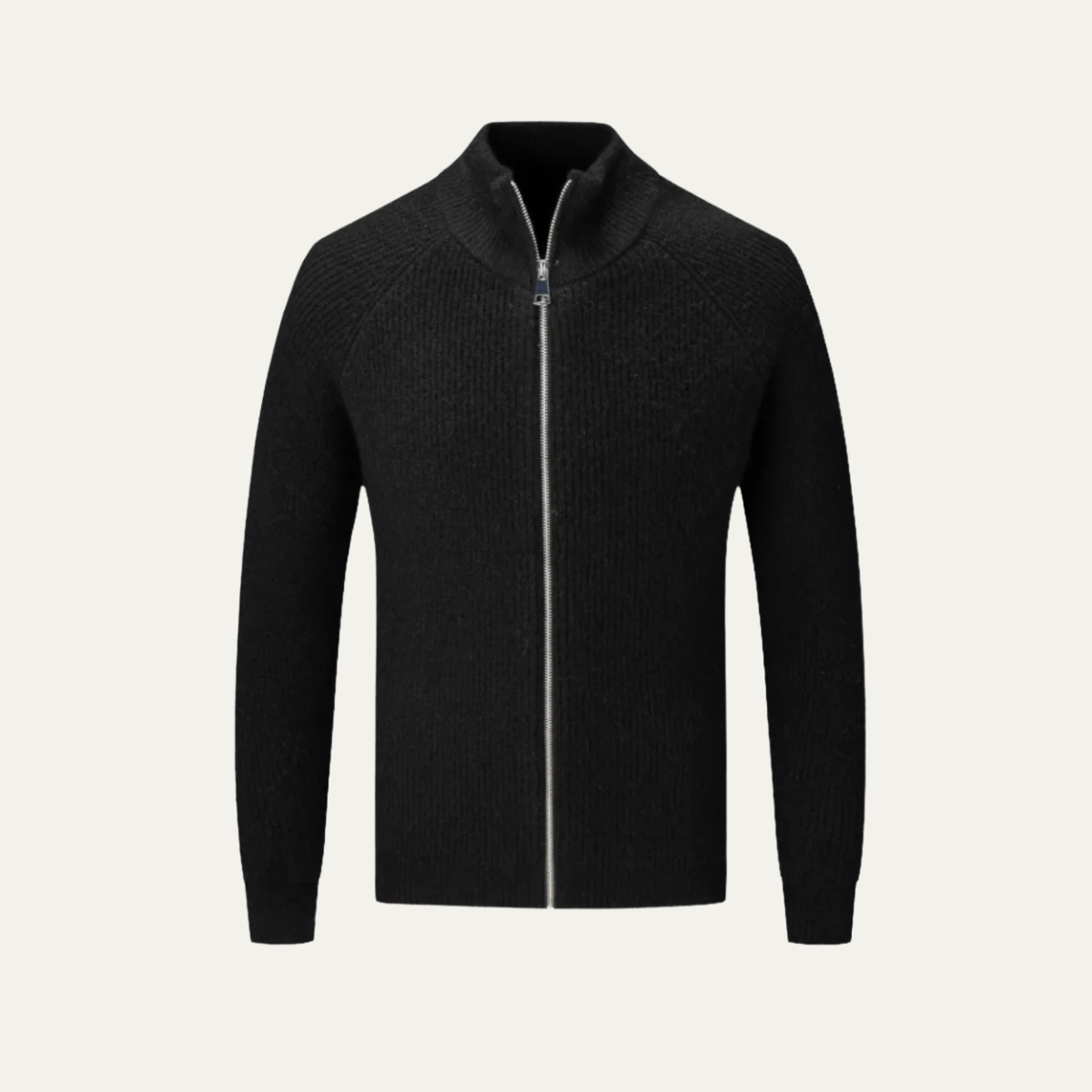 The Four Seasons Merino Wool Knitted Zip Cardigan Jumper for Men