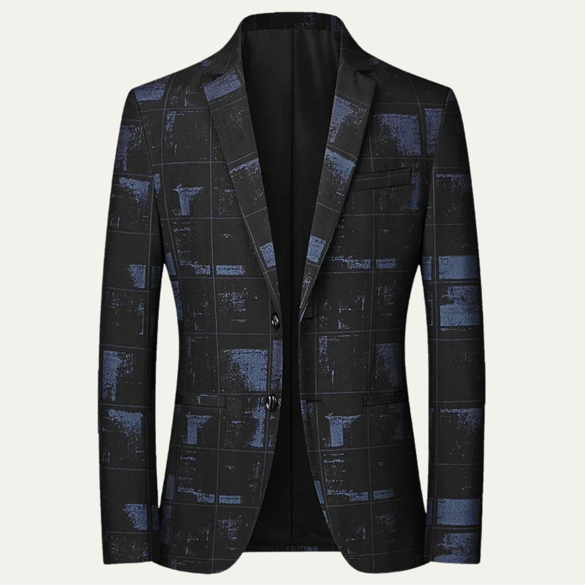 The Wentworth Men’s Elegant Single Breasted Plaid Check Blazer