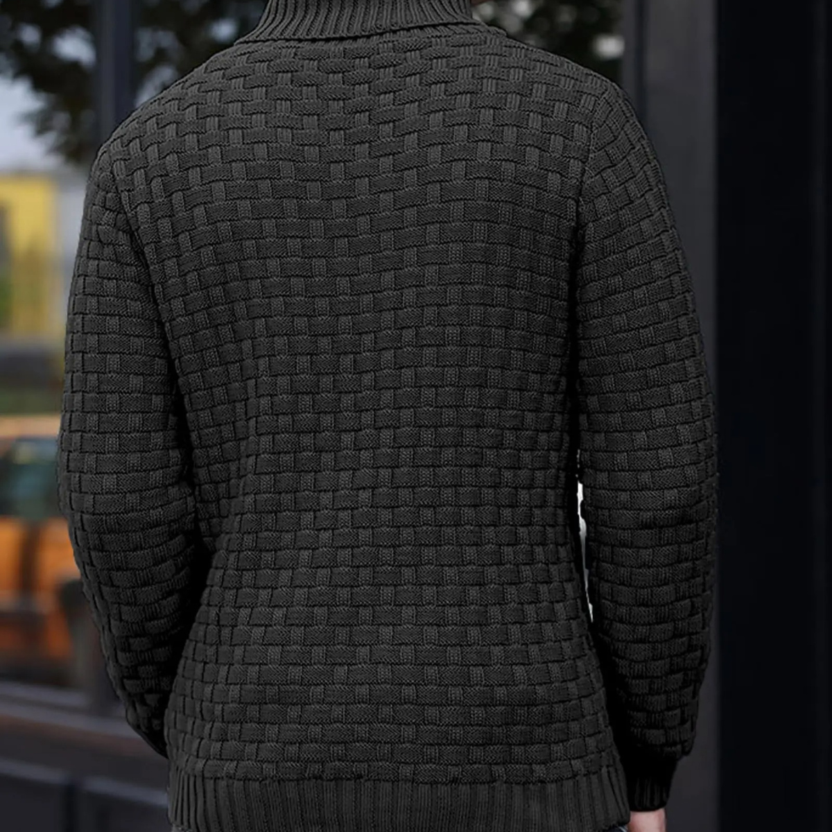 The Stirling Men's Textured Knit Winter Jumper