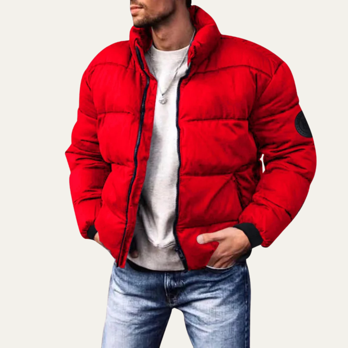 The Portree Men’s Casual Streetstyle Winter Down Puffer Jacket