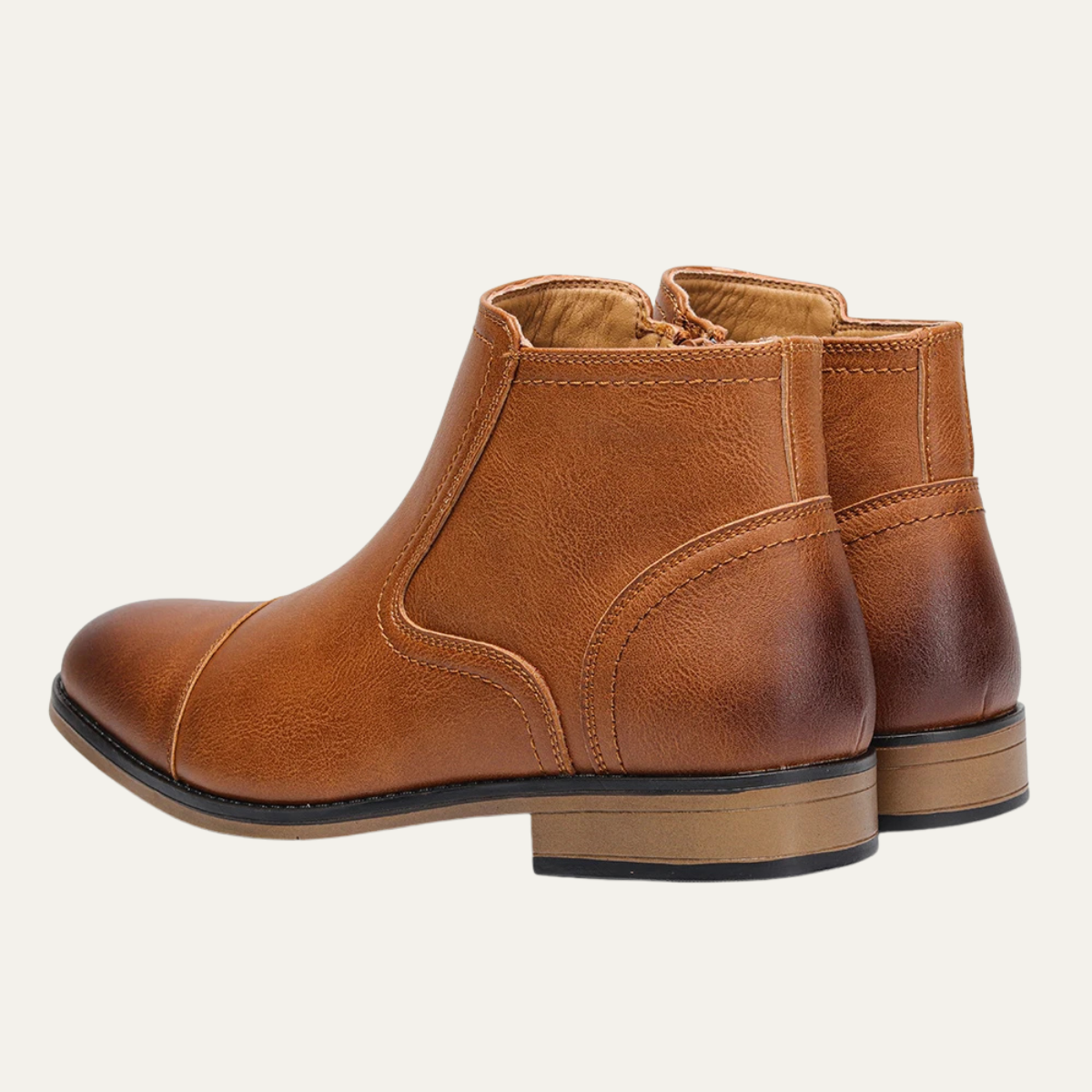 The Rapallo Men’s Classic Side Zip Leather Ankle Boots