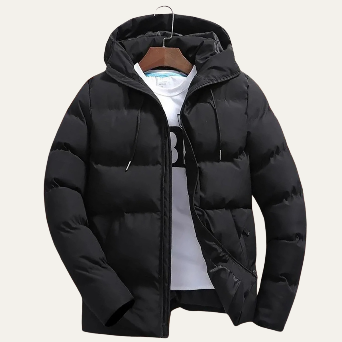The Amsterdam Men's Black Quilted Warm Winter Puffer Jacket
