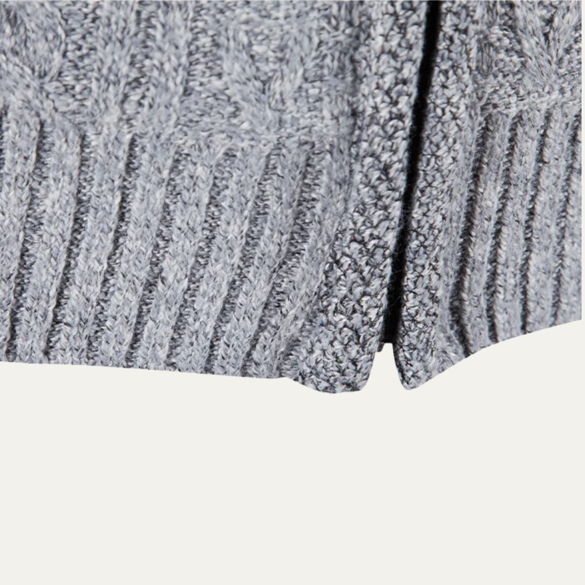 The Pienza Men’s Warm Fleece Zip Up Knit Jacket