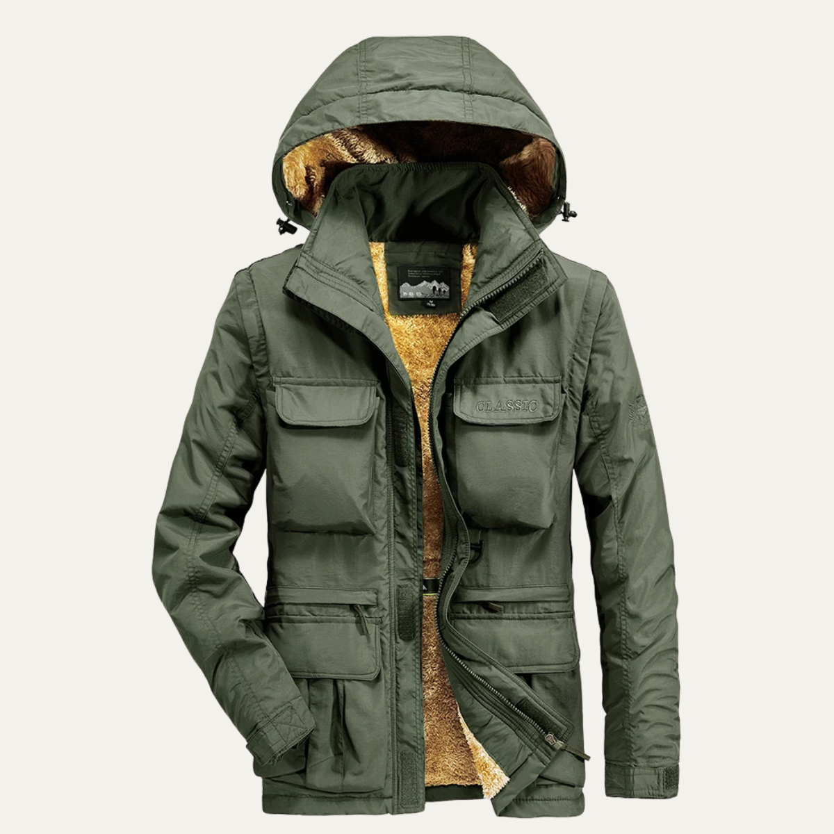 The Miseno Men’s Hooded Waterproof Tactical Cargo Outdoor Jacket