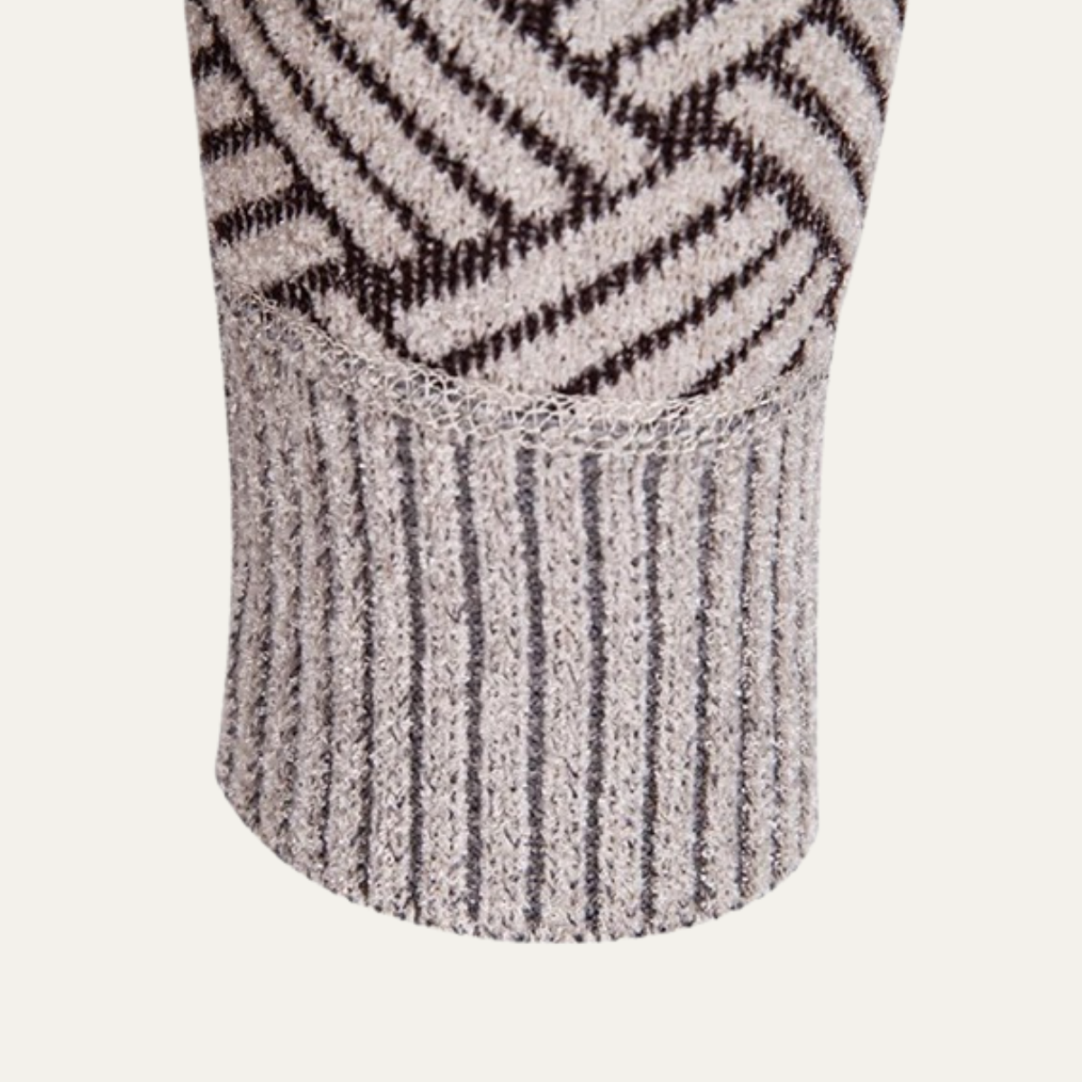 The Volterra Men’s Elegant Knit Diamond Pattern Jacket with Stand Collar