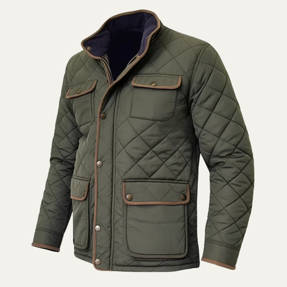 The Milano Men’s Lightweight Classic Diamond Quilted Jacket