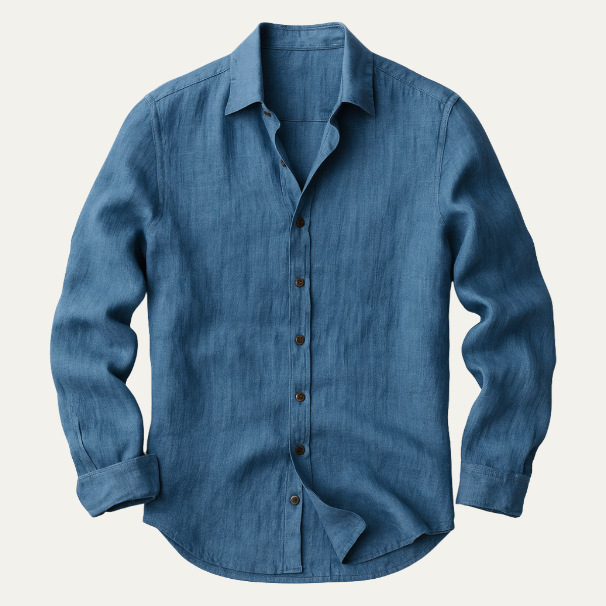 The Zurich Vintage Long Sleeve Linen Shirt for Men