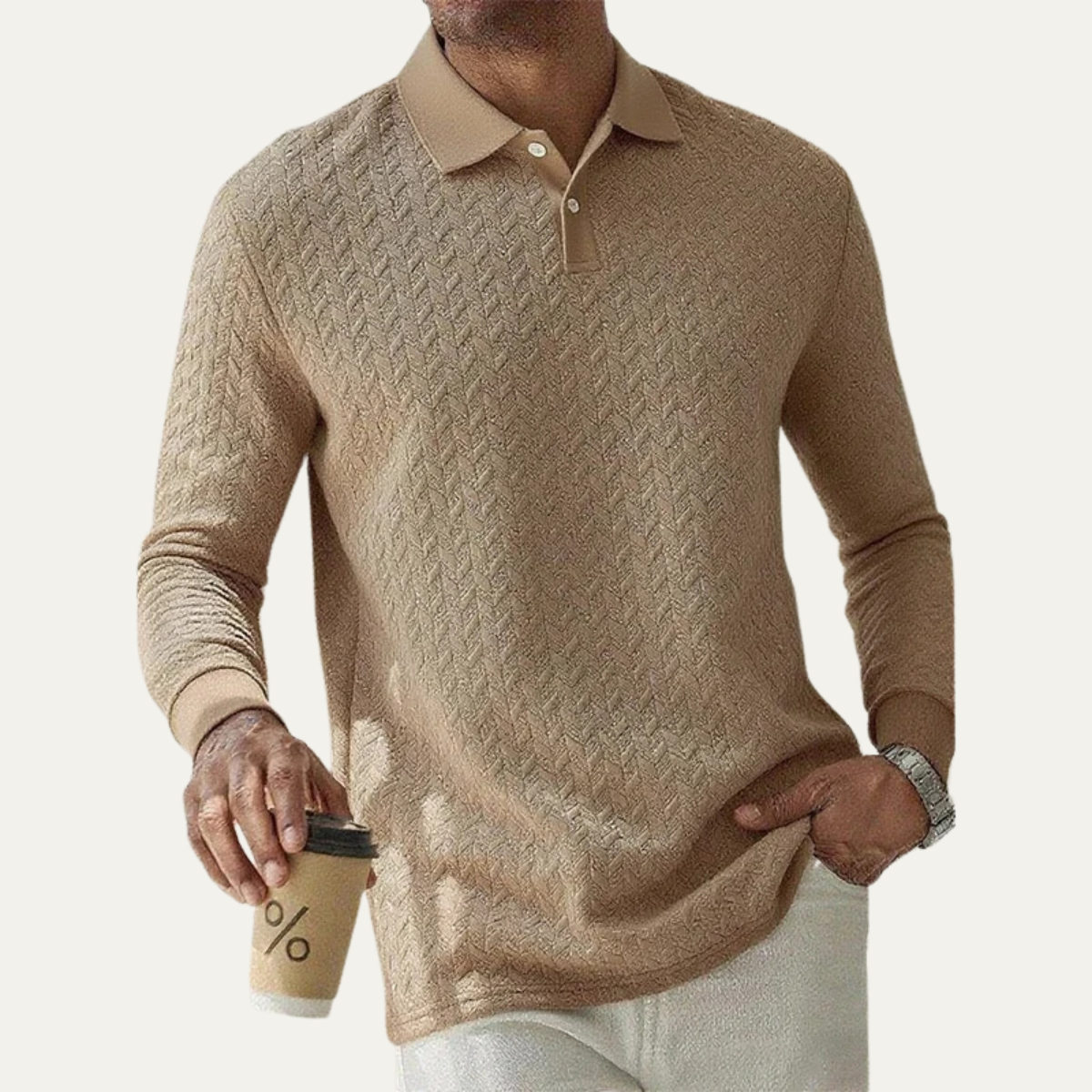 The Willowbrook Men’s Stylish Knit Polo Jumper