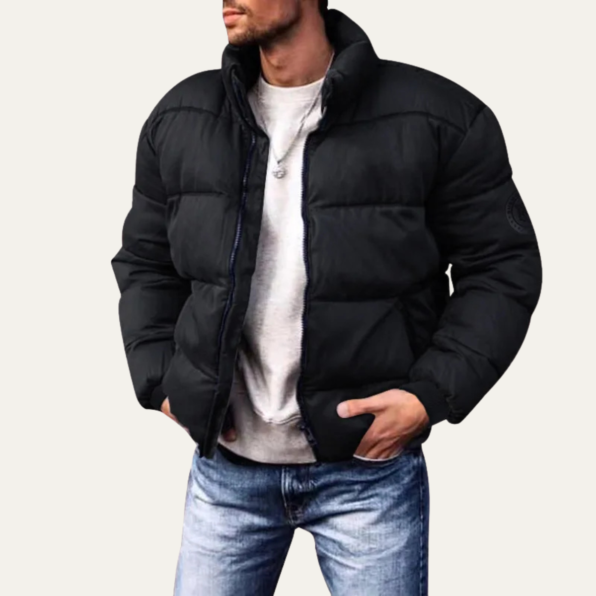 The Portree Men’s Casual Streetstyle Winter Down Puffer Jacket