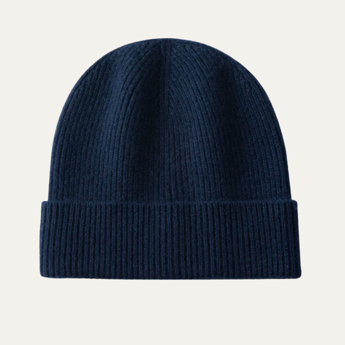 The Rockford Men's Soft Ribbed Knit Cashmere Beanie