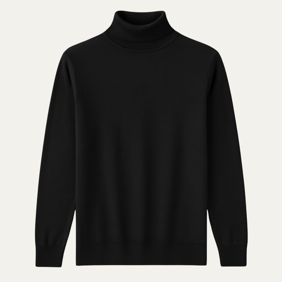 The Brighton Men's Slim Fit Cotton Classic Turtleneck Jumper