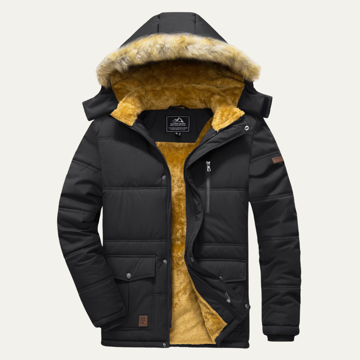 The Briarcliff Men’s Winter Parka Jacket with Detachable Hood