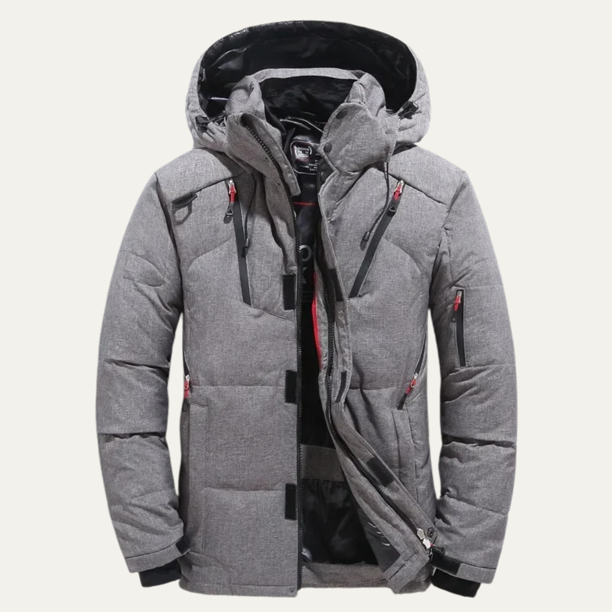 The Conwy Men’s Warm Hooded Puffer Outdoor Jacket