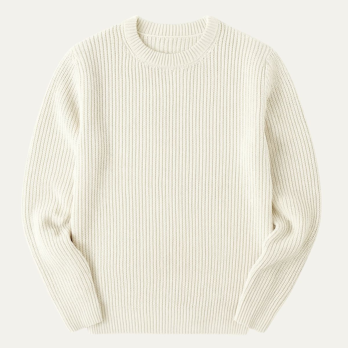 The Tokyo Merino Wool Ribbed O-Neck Jumper