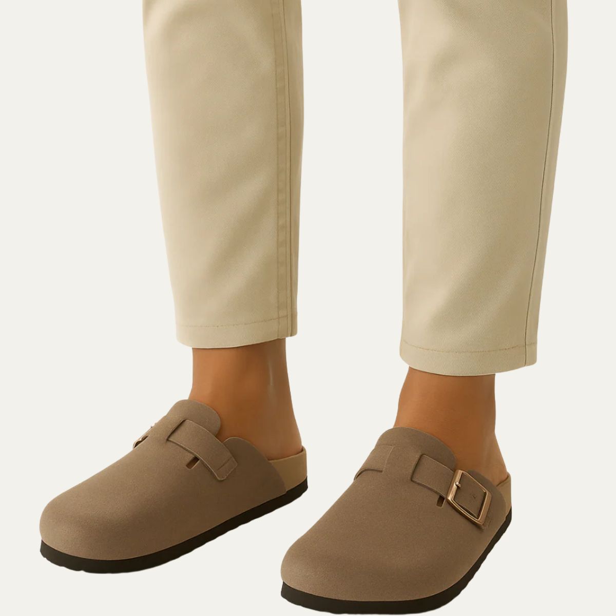 The Amalfi Khaki Suede Moccasin Slipper for Men — Relaxed Old Money Style