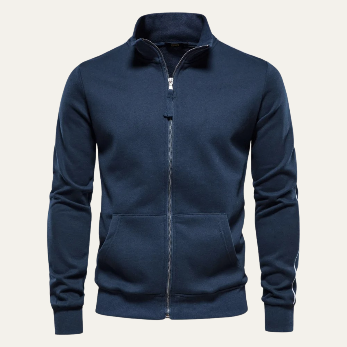 The Carmarthen Men's Zip Up Casual Cotton Jacket with Pockets