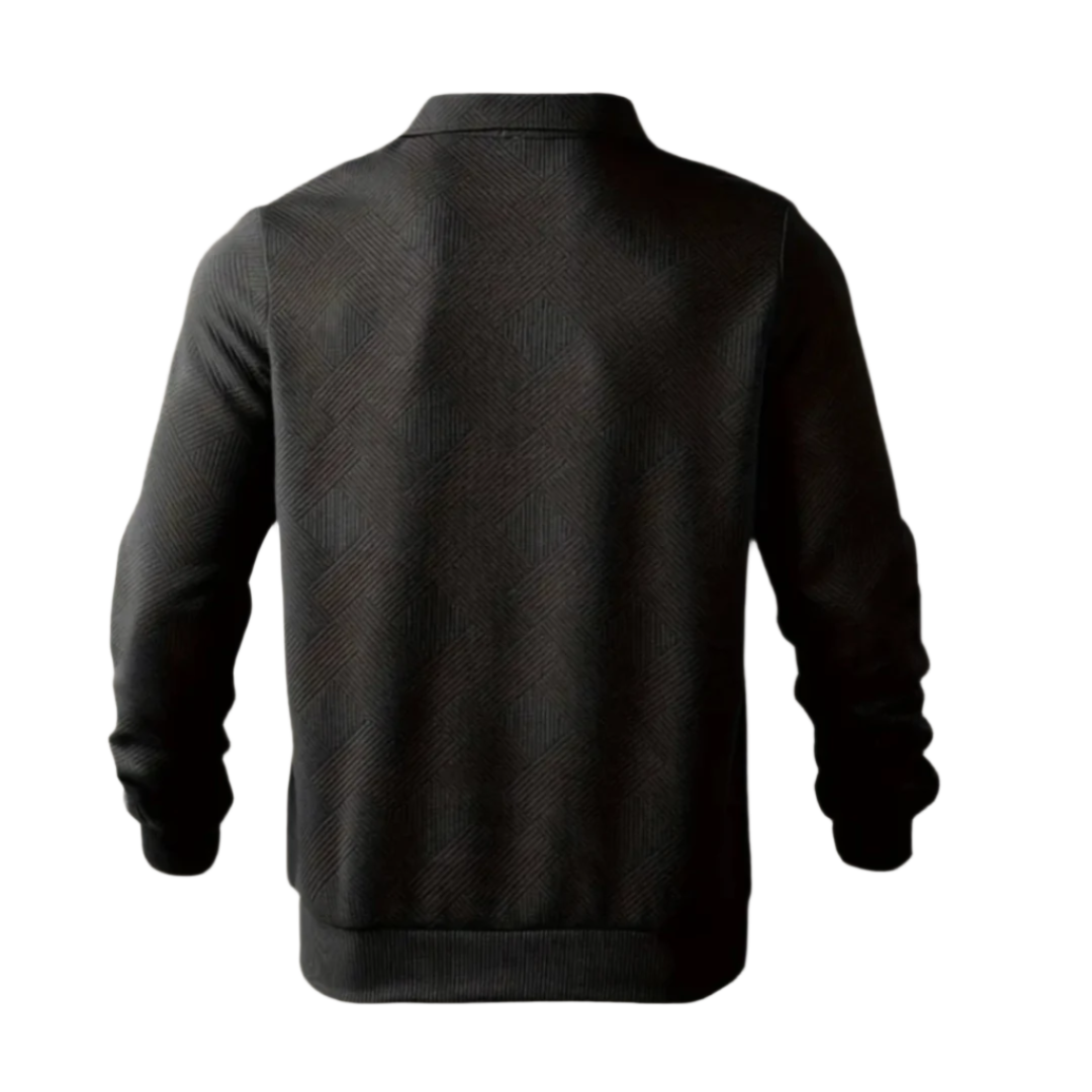 Men's Elegant Zip-Up Sweater-The British Gentlemen