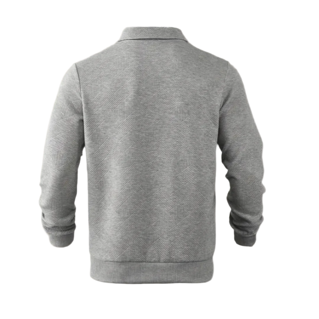 Men's Elegant Zip-Up Sweater-The British Gentlemen