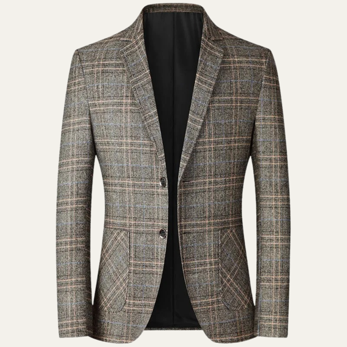 The Sarteano Men’s Classic Checked Slim Fit Plaid Blazer Jacket