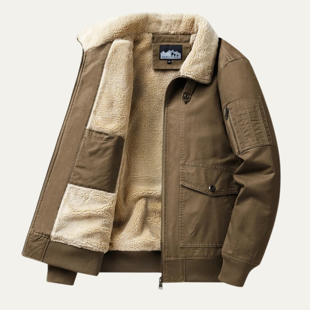 The Ironbridge Men’s Warm Winter Fleece Bomber Jacket