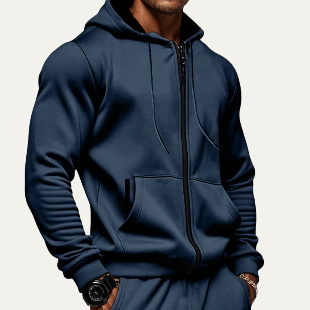 The Lerici Men’s Warm Casual Warm Zip Hoodie Jacket