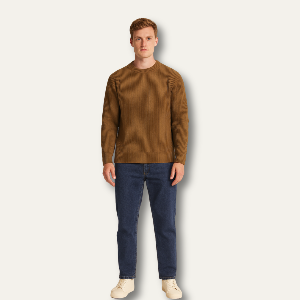 The St. Moritz Men’s Merino Wool Ribbed Luxury Knitted Jumper