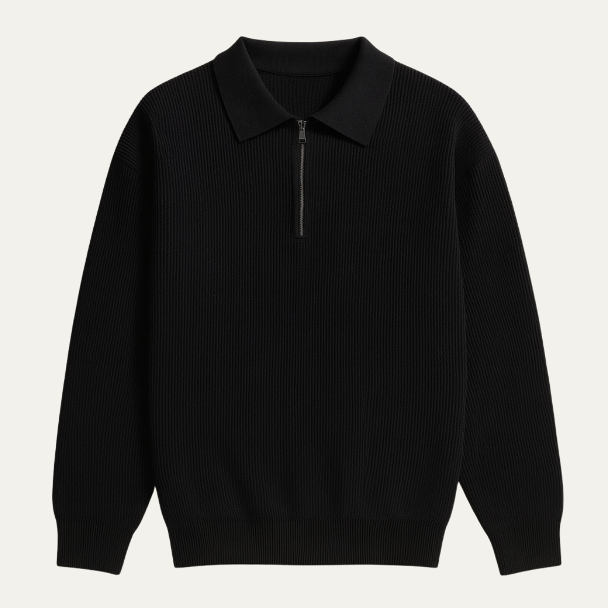 The Zurich Men’s Luxury Quarter Zip Cotton Knit Jumper