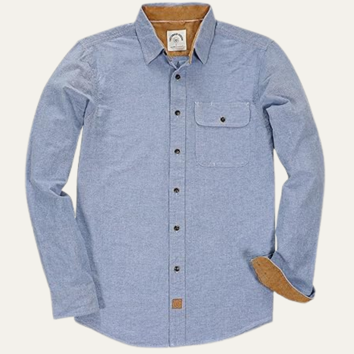 The Palermo Men’s Casual Long Sleeve Plaid Button Down Flannel Shirt