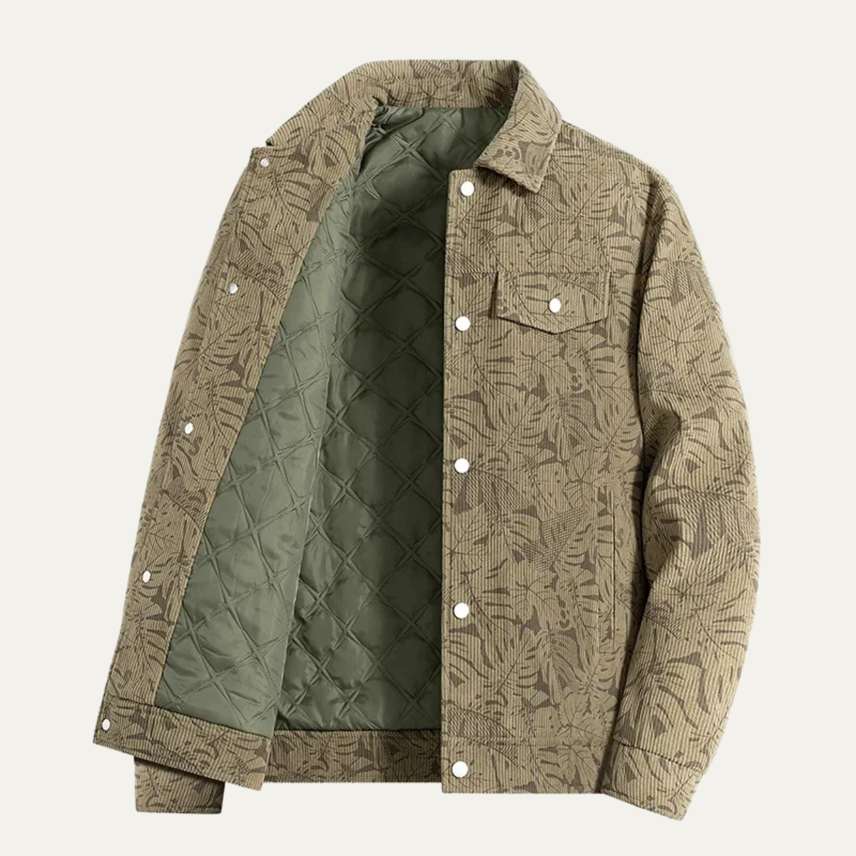 The Roma Men’s Casual Slim Fit Quilted Cotton Jacket