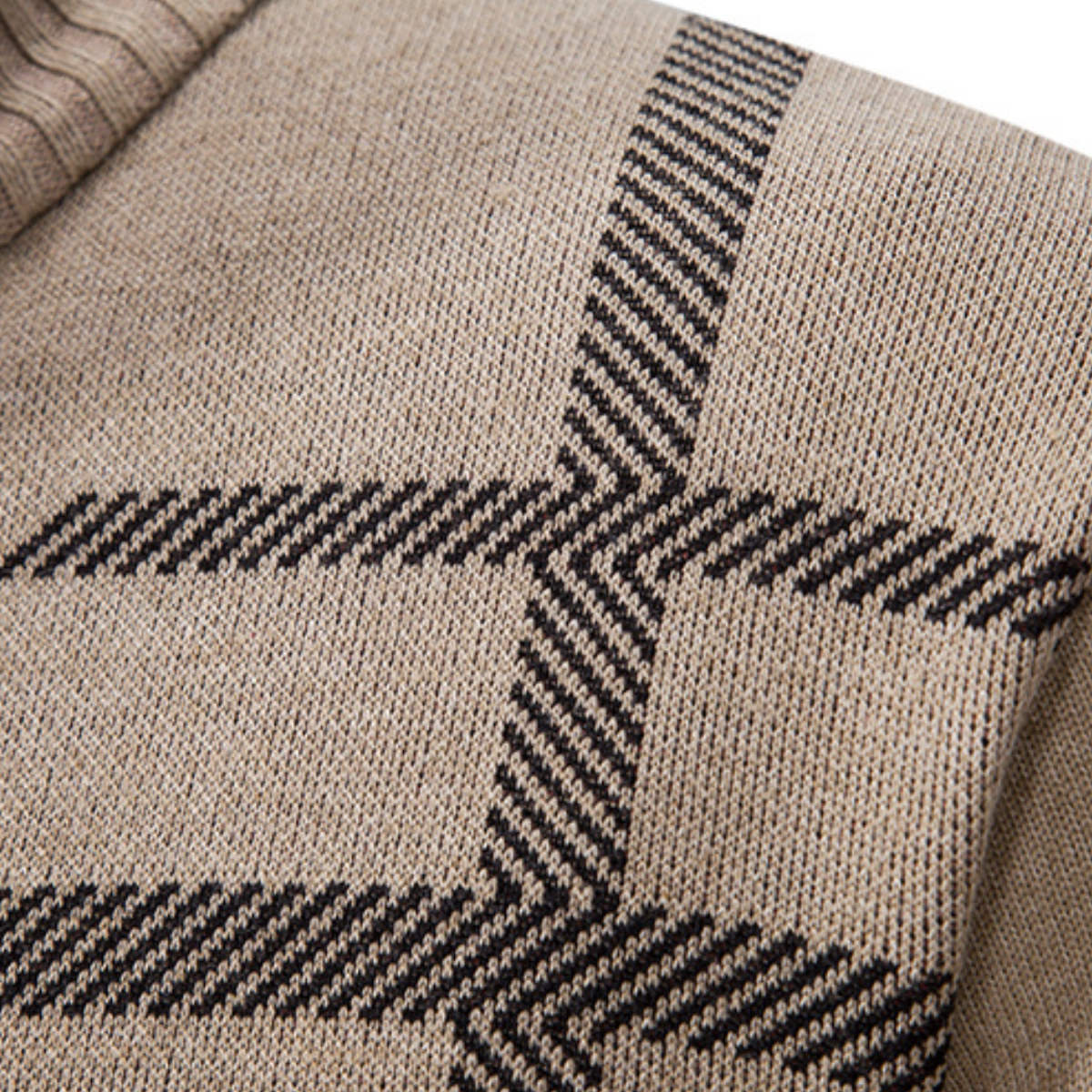 The Ashglen Men's Full Zip Knit Cardigan