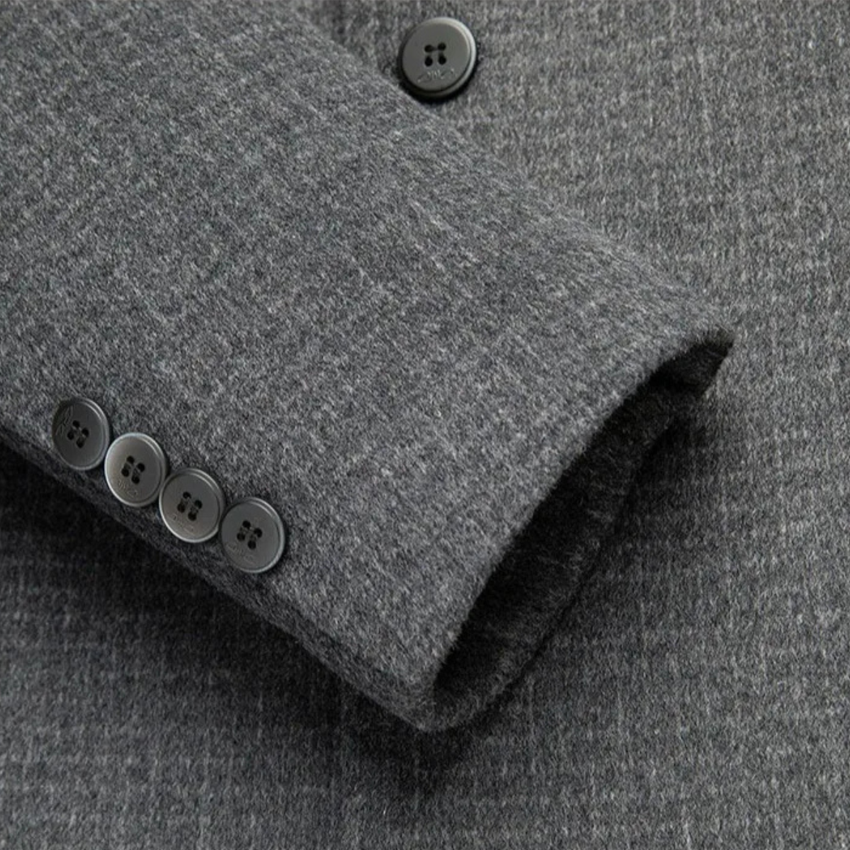 The La Villa Men’s Classic Double Faced Wool Overcoat