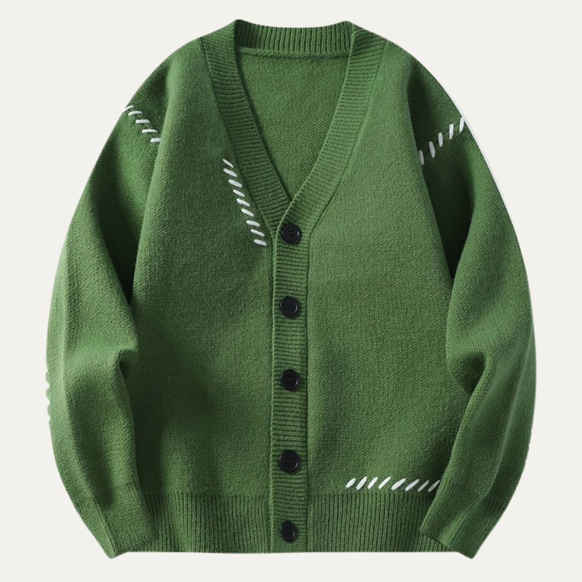 The London Men’s V Neck Button Up Knitted Winter Cardigan