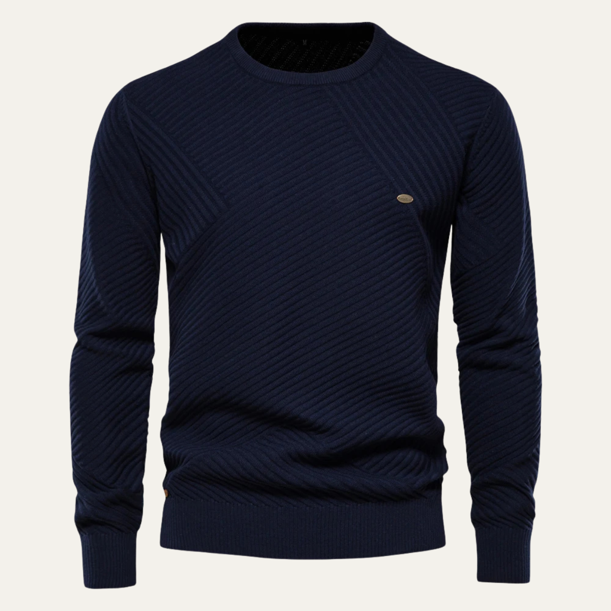 The Stirling Men's Casual Slim Fit Knit Crew Neck Jumper