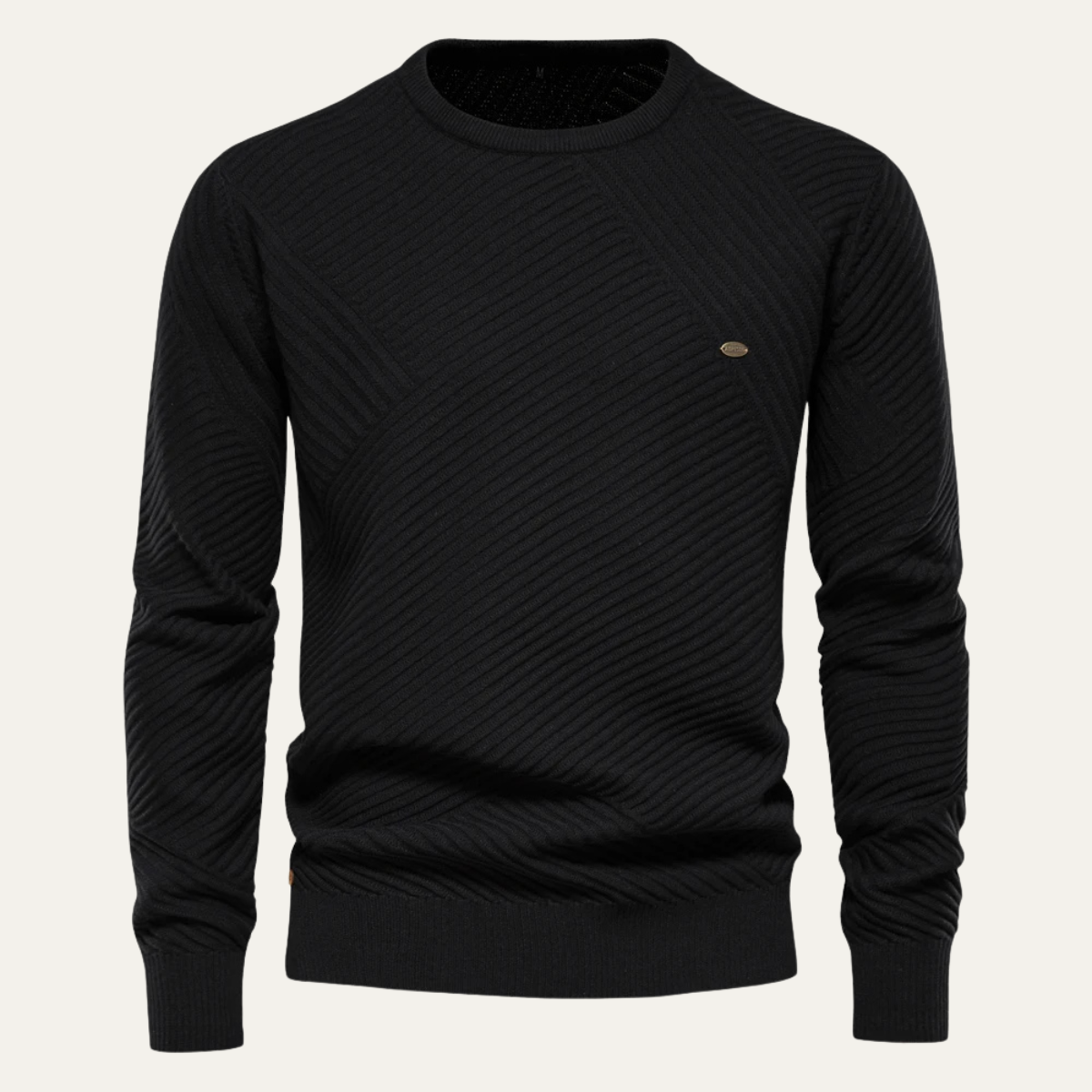 The Stirling Men's Casual Slim Fit Knit Crew Neck Jumper
